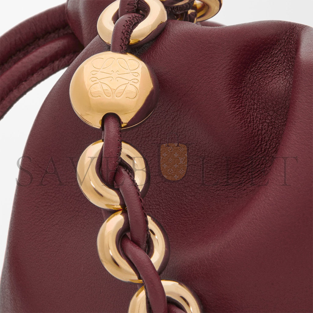 LOEWE MINI FLAMENCO PURSE BAG IN MELLOW NAPPA LAMBSKIN 0010976835 (23*17*5.5cm)